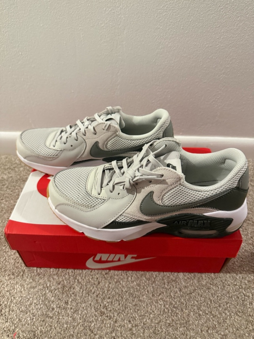 Nike Light Gray & Dark Gray Air Max Sneakers